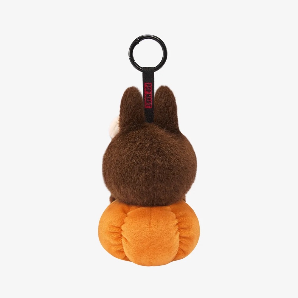 Pop Mart Labubu Happy Halloween Party Series Sitting Pumpkin Vinyl Plush Pendant - Picture 4 of 12